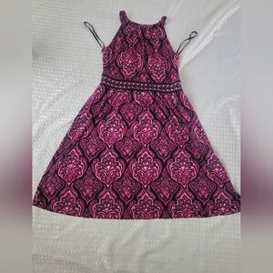 Apt 9 Pink Patterned Sleeveless Dress